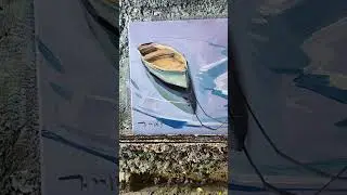 Row Boat Oil Painting by Artist Jose Trujillo