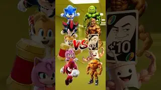 Sonic Members VS Muscular Brainrot #sonic #brainrot
