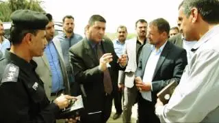 محافظ المثنى يجري جولة تفقدية تصل الى داخل حدود محافظة الديوانية لتأمين وصول حصة المحافظة المائية