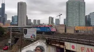 Chicago Metra Train, Union Pacific North (UP-N) Line, Nov 2021