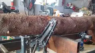 Sawmill 12v chain log turner