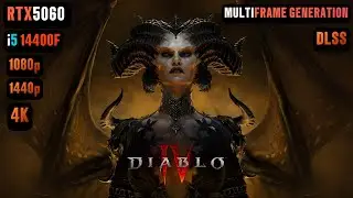 RTX 5060 DIABLO 4 | DIABLO IV RTX 5060 и i5 14400F Тест 1080p/1440p/4K
