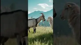 Goat and sheep hybrid#viralvideo #hybrids #ai #video #hybridlife #aiwildlife #trending