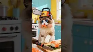 &ldquo;Cute Sushi Cat Chef 🍣😺 | Cartoon Ragdoll Cat Makes Sushi and Eats It All!&rdquo; #chainsawman Man #cats