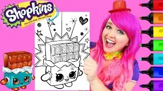 Coloring Shopkins Cheeky Chocolate Crayola Coloring Page Prismacolor Markers | KiMMi THE CLOWN