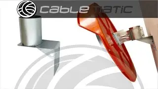 Espejo convexo parabólico de tráfico fijación a pared distribuido por CABLEMATIC ®