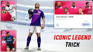 ICONIC LEGEND TRICK IN INTER MILAN PACK Ft. ADRIANO, ZANETTI PES 2020 MOBILE ICONIC TRICK