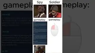 Spy gameplay vs Soldier gameplay #teamfortress2 #shorts
