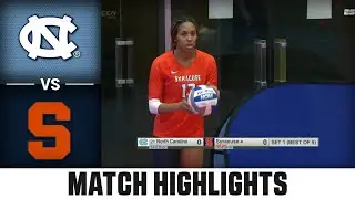 North Carolina vs. Syracuse Match Highlights | 2025 ACC Volleyball