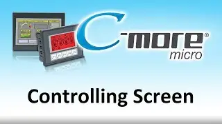 C-more Micro HMI Control Screen from a PLC from AutomationDirect
