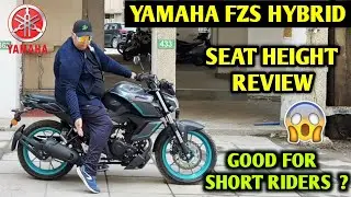2025 Yamaha FZS Hybrid Seat Height Review  - Good for Short Height Riders ? 😮🤔 | JD Vlogs Delhi