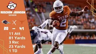 Roschon Johnson (Texas RB) vs UTSA (2022)