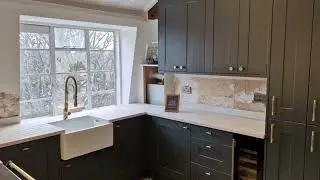 Cemento Matte Cimstone Quartz Installed in Kitchen by @londonkitchenworktops