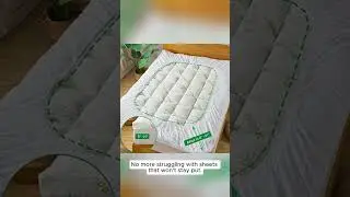 Bamboo Viscose Mattress Topper Queen Size - Cooling & Breathable 🌿 #amazonfinds #amazonmusthaves