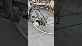 How to make electric bike using gearbox 24v 250w motor #electric #bike