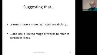 Susan Hunston: Perspectives on English Learner Corpora