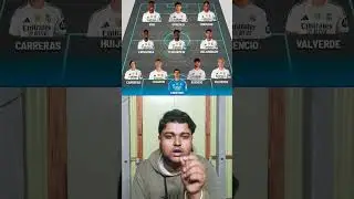 This Madrid Lineup Can HUMBLE Barca 😳🔥 #supercopadeespana #elclasico #realmadrid #ytshorts #vinijr