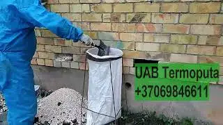 Oro tarpo valymas. Valome keramzitą, &scaron;laką. &Scaron;iltinimas termoputomis, poliuretanu. UAB Termoputa