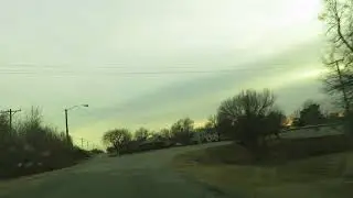 A short drive through Apache Oklahoma, Jan. 6. 2018 !