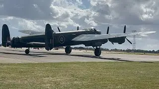 Avro Lancaster Departure from RAF Coningsby | Battle of Britain Memorial Flight 