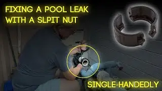 One-Handed Pool Repair! Mike Bolland Fixes Salt Water Chlorinator with Pump Union Split Nut
