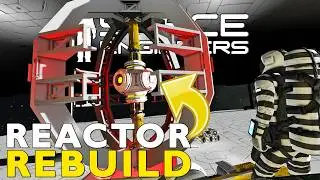 Space Engineers: New Reactor Core Design For My Asteroid Station!