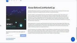 Before Coin Market Cap Platform Review