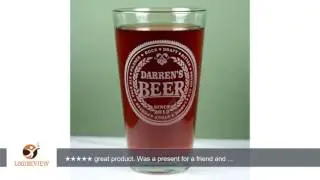Personalized Engraved Beer Names Pint Glass | Custom Beer Gift for Him | Review/Test