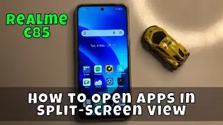 Как открывать приложения в режиме разделенного экрана Realme C85
