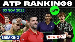 NEW ATP Rankings Shock 2025 | Sinner Back to No.1 | Alcaraz Falls, Vacherot & Fonseca Shine in Paris