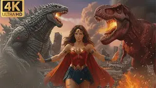 Epic Battle: Godzilla vs T-Rex &ndash; Ultimate Jungle Fight Scene 🦖 | Godzilla Movie | Bigfoot Movie