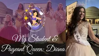 SHE WON!  Meet My Belly Dance Student & Pageant Queen, Diana!