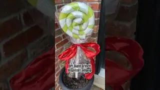 DIY Giant Grinch Inspired Lollipop #shorts #grinch #grinchmas #grinchdiy #holidaydiy #christmas2023