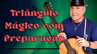 Aula de Violão para iniciantes (triângulo mágico  com preparação)(254)