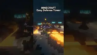 Minecraft Build Tutorial &ldquo;Easy Defense Tower&rdquo; #minecraft #minecraftbuilding #minecrafttutorial