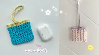 Super Easy Earphone Bag Crochet |  Easy Crochet Tutorial | Beginner Friendly