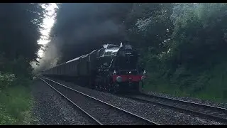 45596 Bahamas thunders through Bradford on Avon with The Atlantic Coast Express 20 05 2023