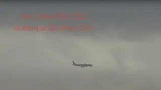 RARE! No Livery A321-200 landing in st athan after training circuit around the english channel!
