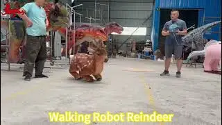 New Realistic Animatronic Remote Control Walking Robot Animal Reindeer Robot Dog