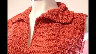 Chaleco Crochet Extra Grande con Cuello (cc)
