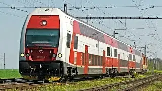 Trains at Palárikovo, Slovakia 22. 04. 2018. / Züge bei Palárikovo / Vonatok Tótmegyernél
