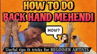 Back Hand Mehendi Easy Tips 🌿 Epdi Correct ah Connect Pannanum? | GK mehendi art Kalaivani Vlog 22