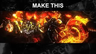 Make a Ghost Rider Header | Photoshop Breakdown