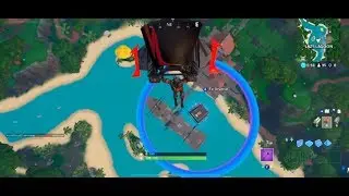 Fortnite Fortbyte #70 Accessible By Skydiving Through Rings Of Lazy Lagoon Using Vibrant Contrails