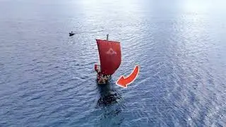 Wie ein Flo&szlig; gegen den Wind wendet