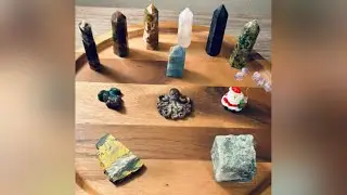 Crystal haul Unboxing towers red moss agate bumblebee jasper cube octopus frog ocean jasper spheres