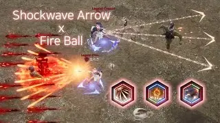 Undecember Shockwave Arrow x Fireball Bowgun Non-crit Build || 언디셈버 충격파 화살 x 화염구 집념 탄궁 빌드