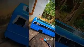 TMT Bus Painting Work😍#miniature #minecraft #miniaturebus #drivers #vandipranthan #youtubeshorts