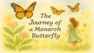 Monarch Butterfly Life Cycle Explained for Kids 🦋 Free Watercolor Printable Activity