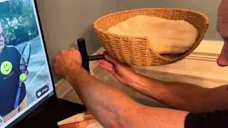 SEPAZON Cat Desk Bed Elevated, Cat Nest Bed for Desk Indoor Cats, Cat Hammock for Desk Window Bedsid